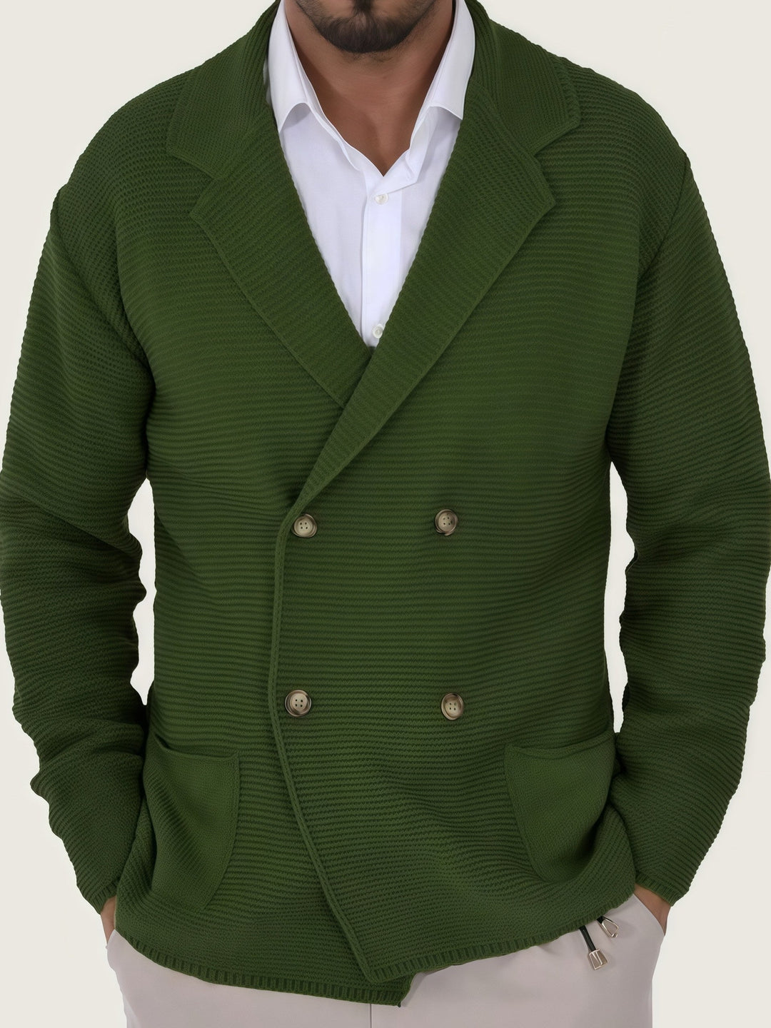 CARDIGAN ÉLÉGANT EN LAINE POUR HOMME