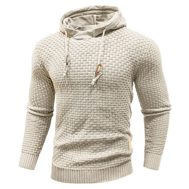 SWEAT À CAPUCHE CLASSIQUE EN LAINE POUR HOMME