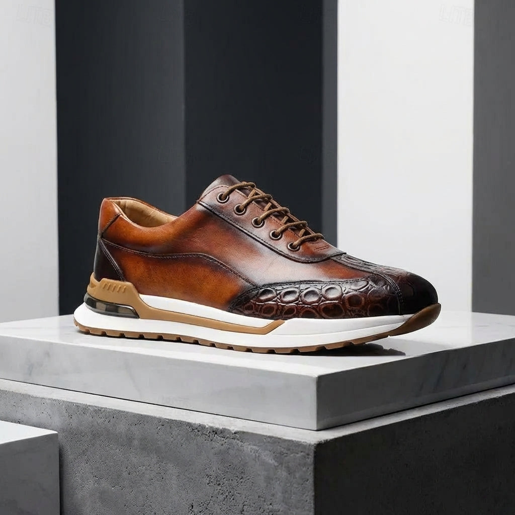 BASKETS EN CUIR POUR HOMMES