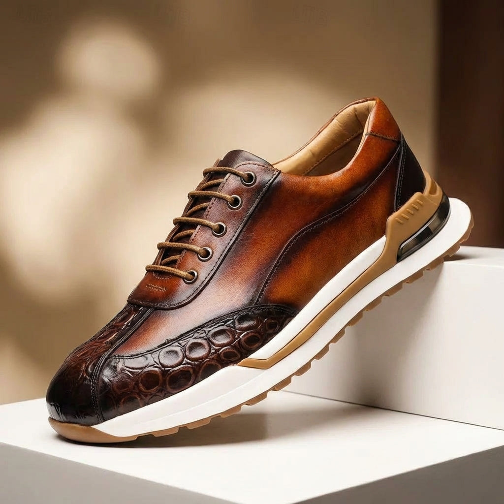BASKETS EN CUIR POUR HOMMES