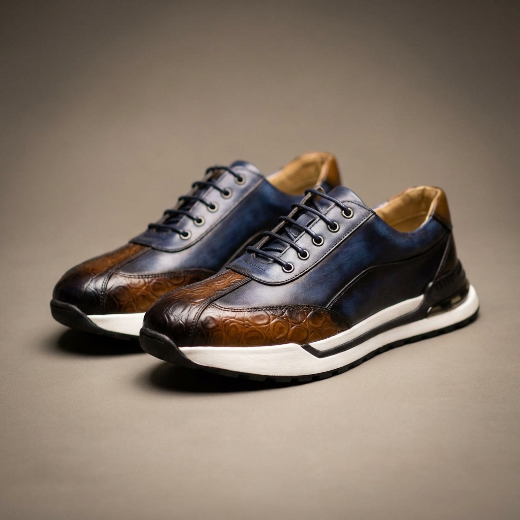 BASKETS EN CUIR POUR HOMMES
