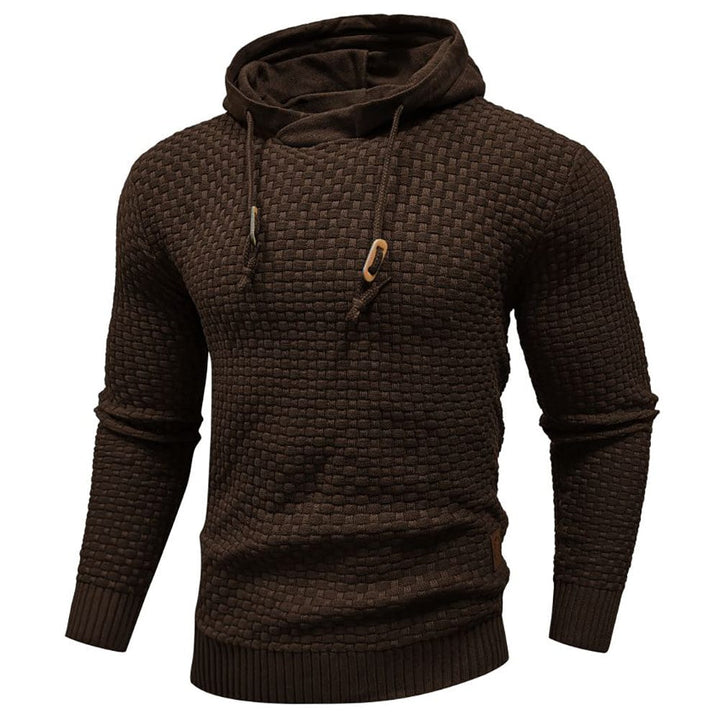 SWEAT À CAPUCHE CLASSIQUE EN LAINE POUR HOMME