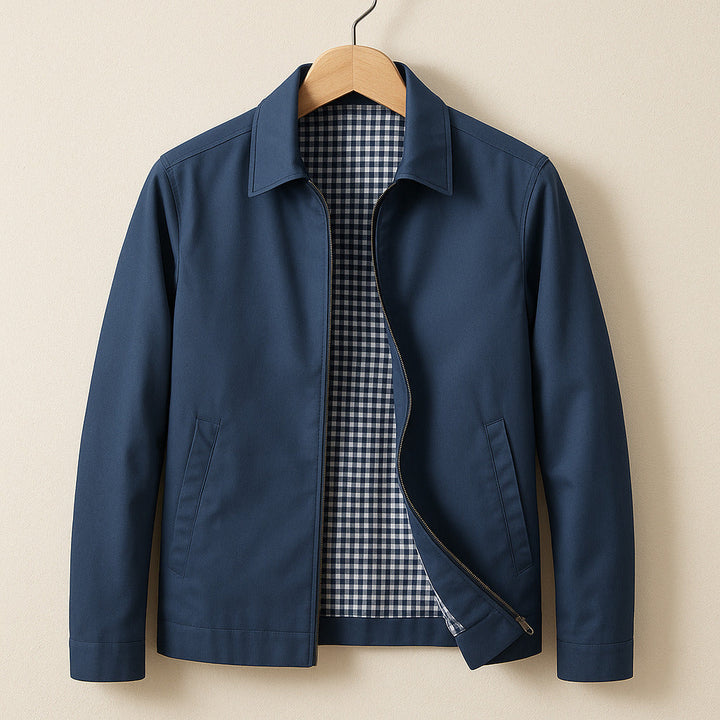 VESTE LÉGÈRE DOUBLÉE À CARREAUX POUR HOMME
