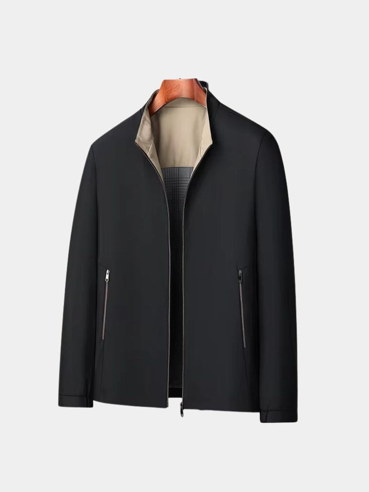 GABRIEL | Veste zippée en coton technique — coupe taillée polyvalente