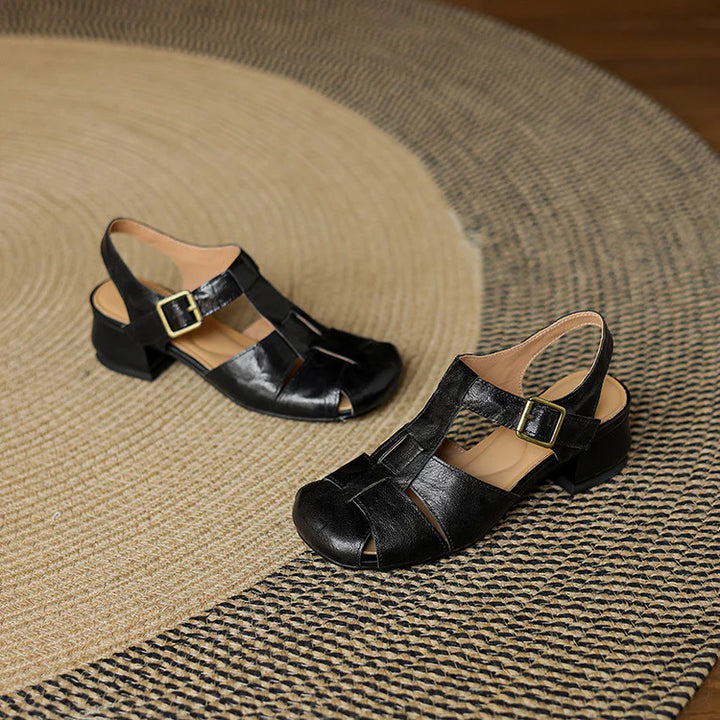Amélie | Sandales en Cuir, Confort & Élégance Intemporelle