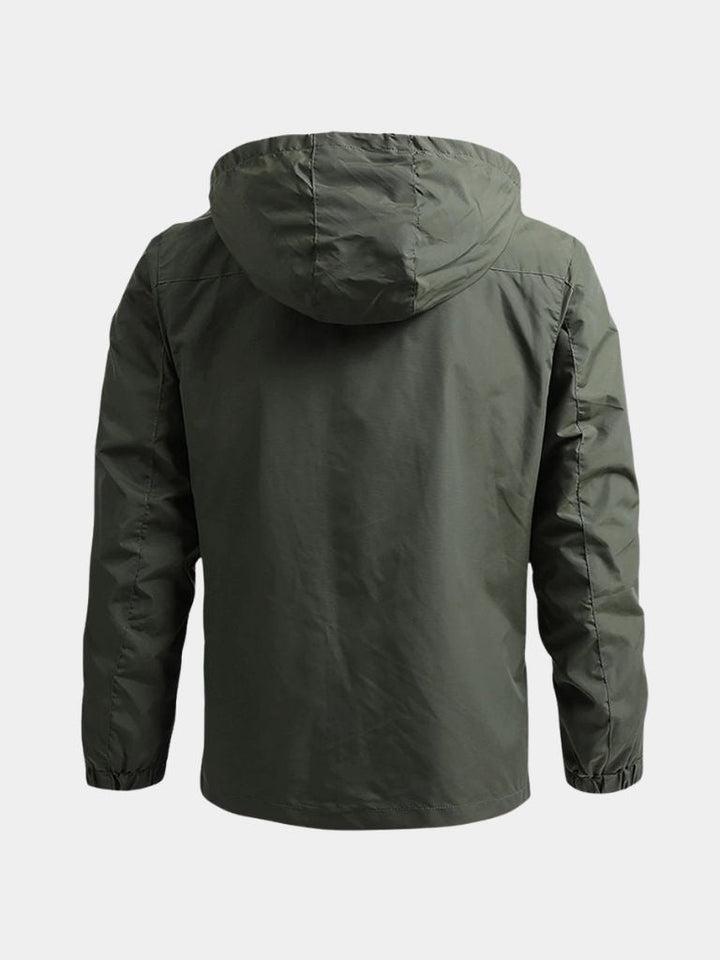JULIEN | Veste imperméable en coton technique — coupe outdoor