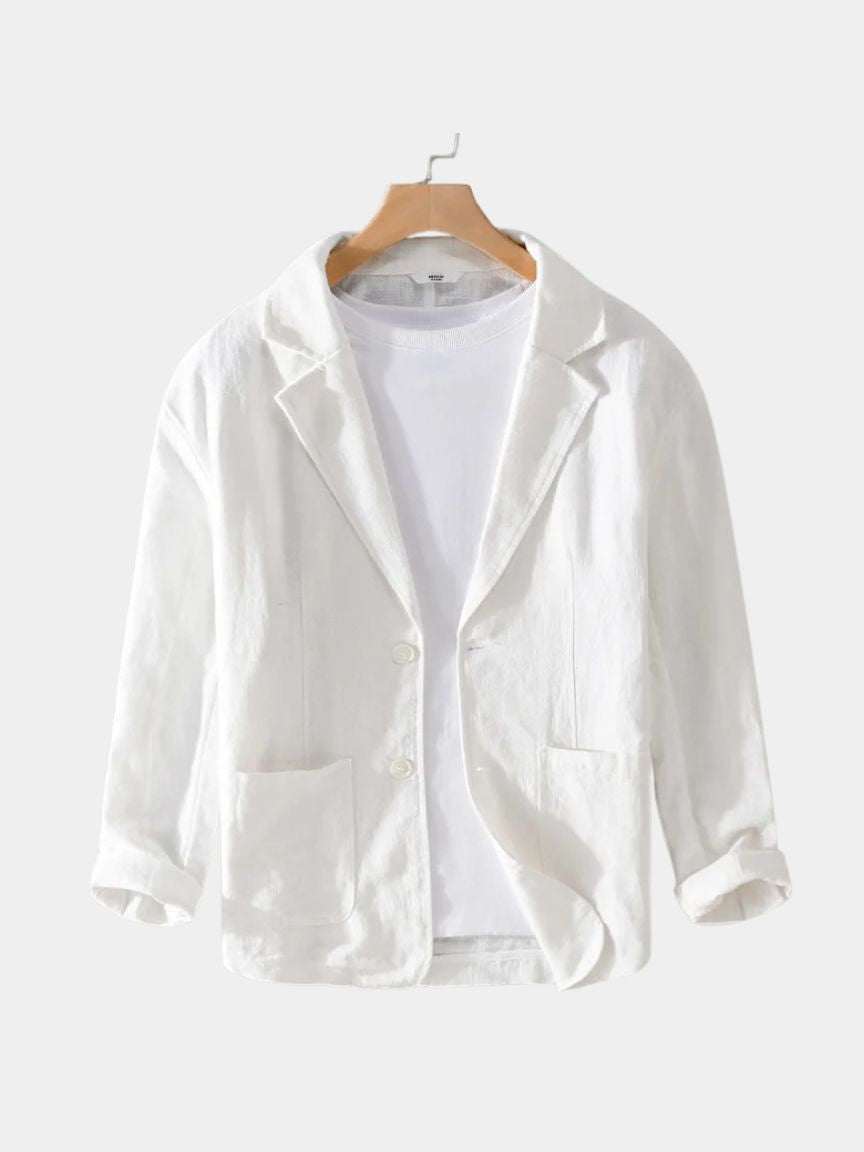 MAURICE | Blazer d'été en lin — coupe taillée et tombé naturel