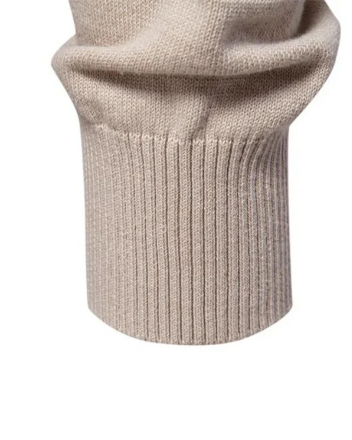 Men's Sweater With Checkered Design