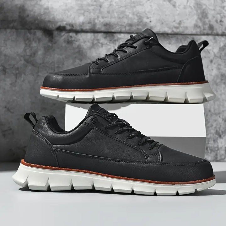 BASKETS EN CUIR AVEC SOUTIEN