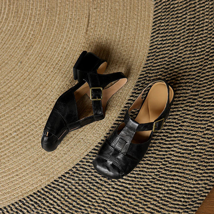 Amélie | Sandales en Cuir, Confort & Élégance Intemporelle