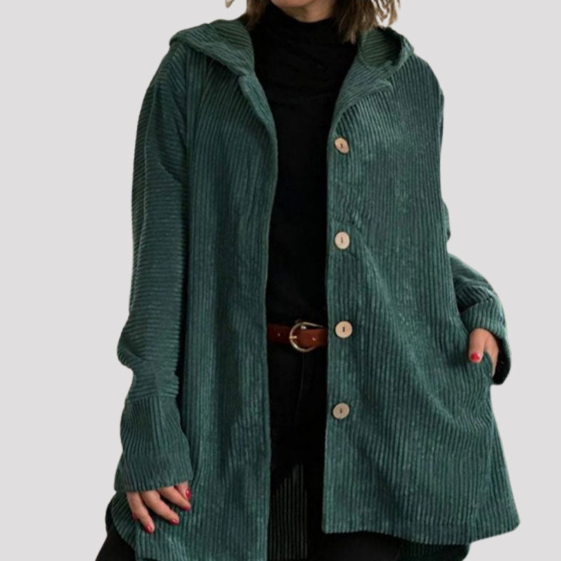 Camille Cannes | Veste à capuche en velours