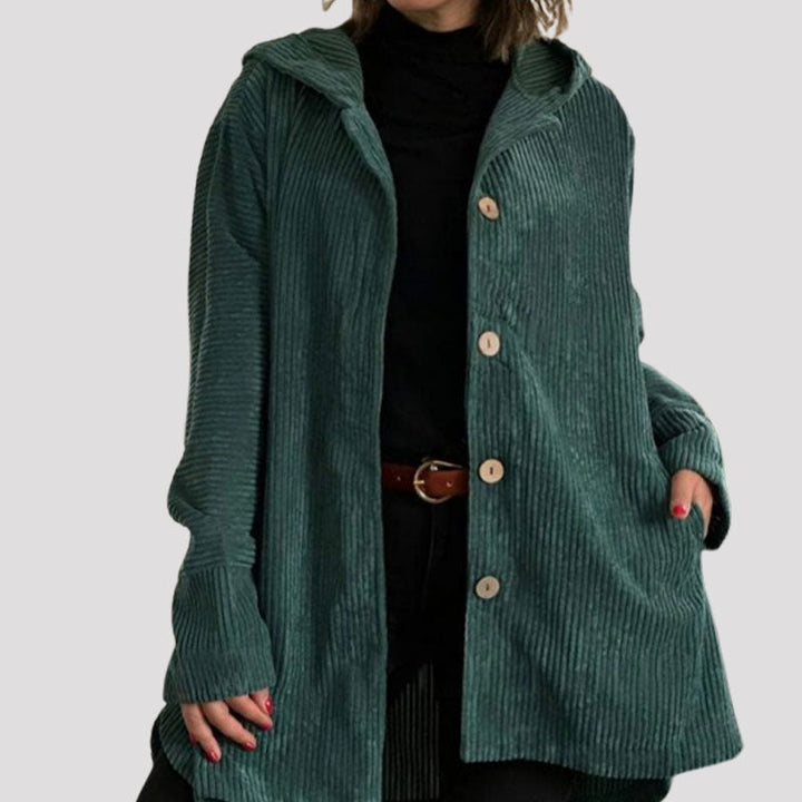 Camille Cannes | Veste à capuche en velours