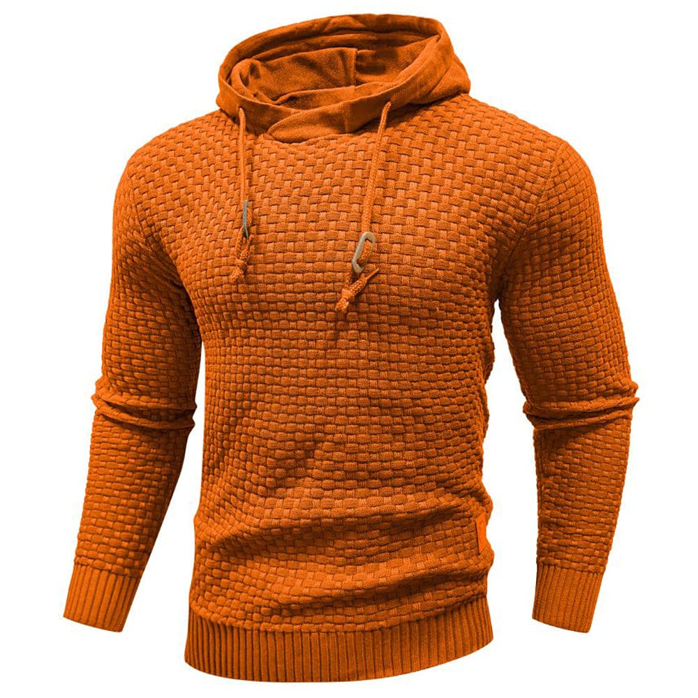 SWEAT À CAPUCHE CLASSIQUE EN LAINE POUR HOMME