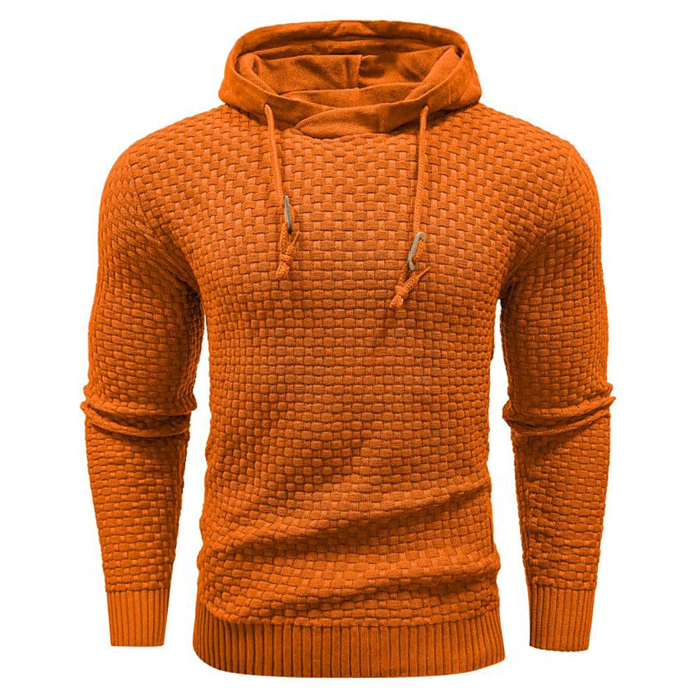 SWEAT À CAPUCHE CLASSIQUE EN LAINE POUR HOMME