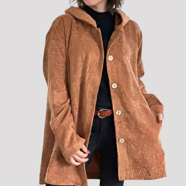 Camille Cannes | Veste à capuche en velours