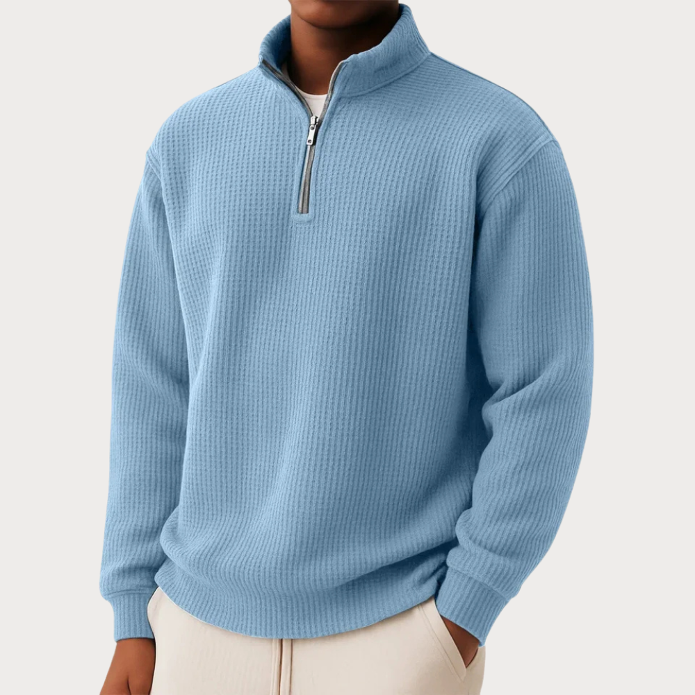 PULL ZIPPÉ ÉLÉGANT POUR HOMME