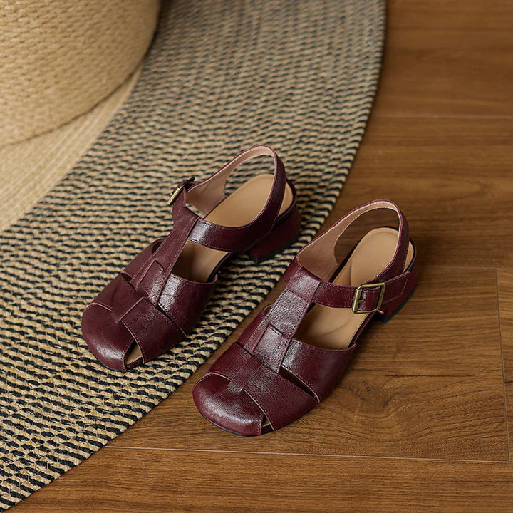 Amélie | Sandales en Cuir, Confort & Élégance Intemporelle