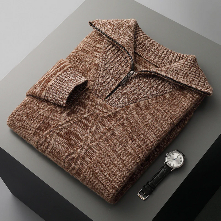 Taranto Merino Wool Zip Sweater