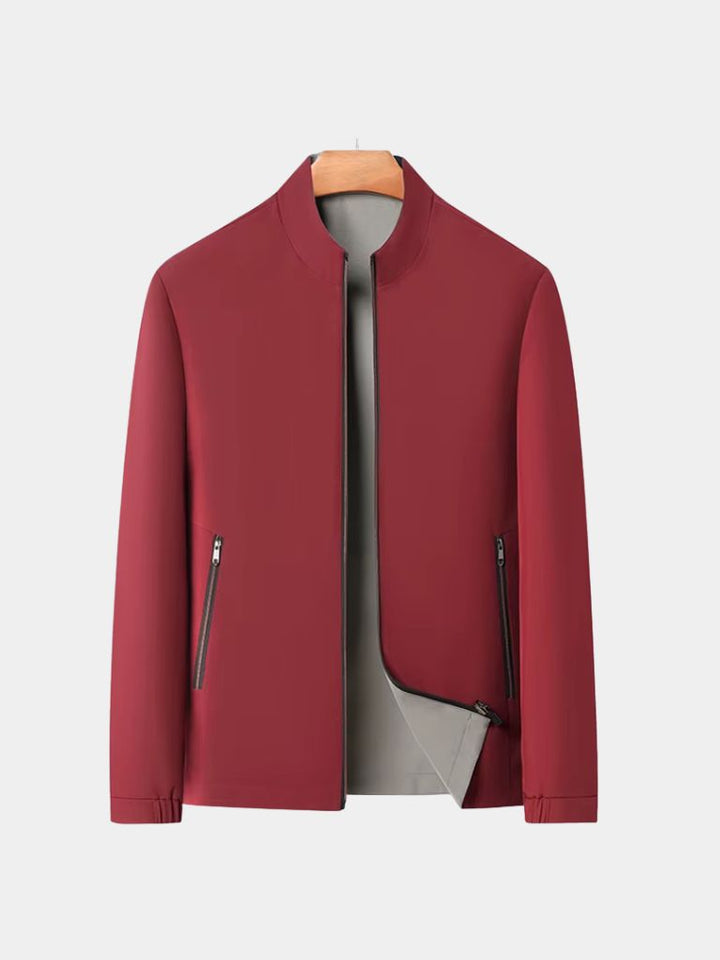 GABRIEL | Veste zippée en coton technique — coupe taillée polyvalente