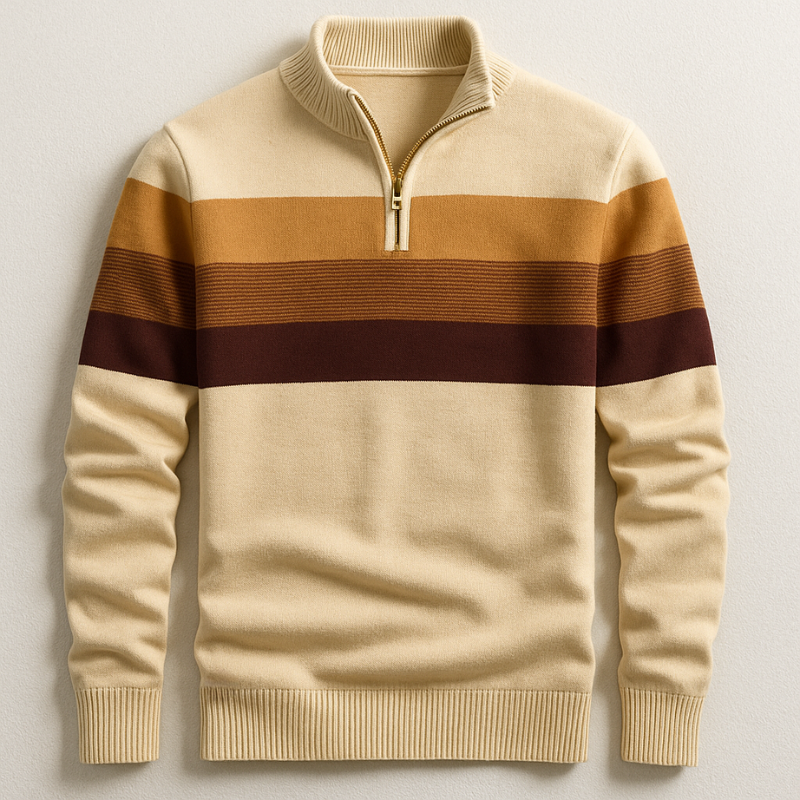 PULLOVER AVEC ZIP POUR HOMME
