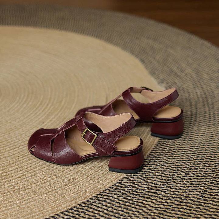 Amélie | Sandales en Cuir, Confort & Élégance Intemporelle
