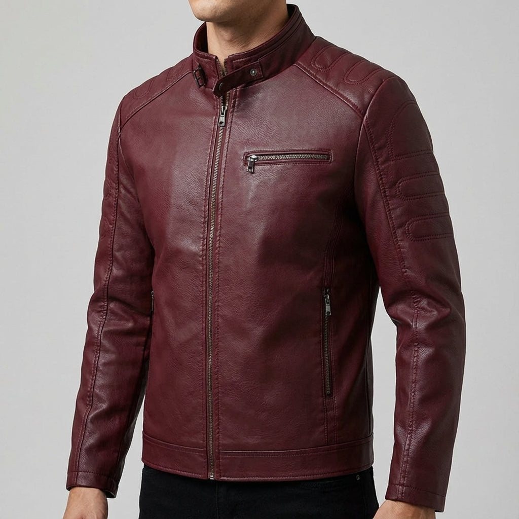 VESTE STYLE MOTO POUR HOMME
