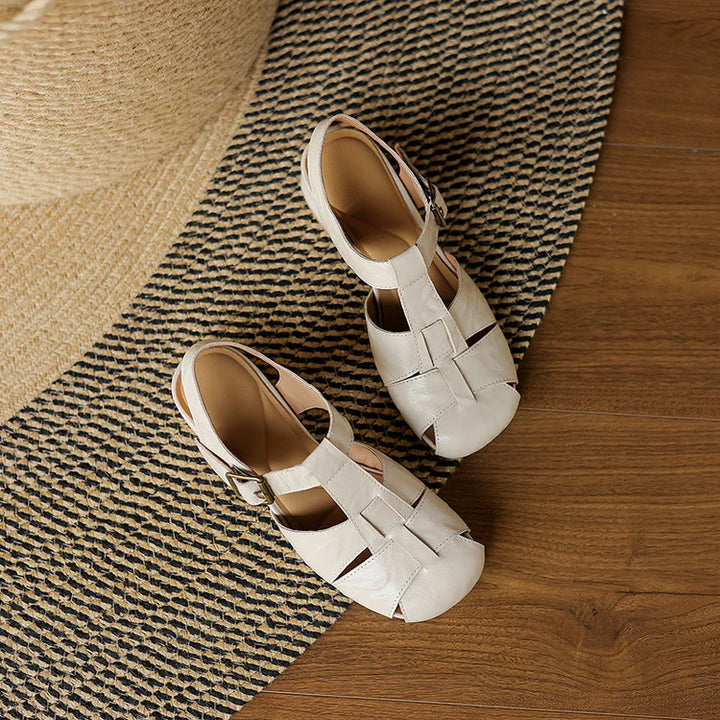 Amélie | Sandales en Cuir, Confort & Élégance Intemporelle