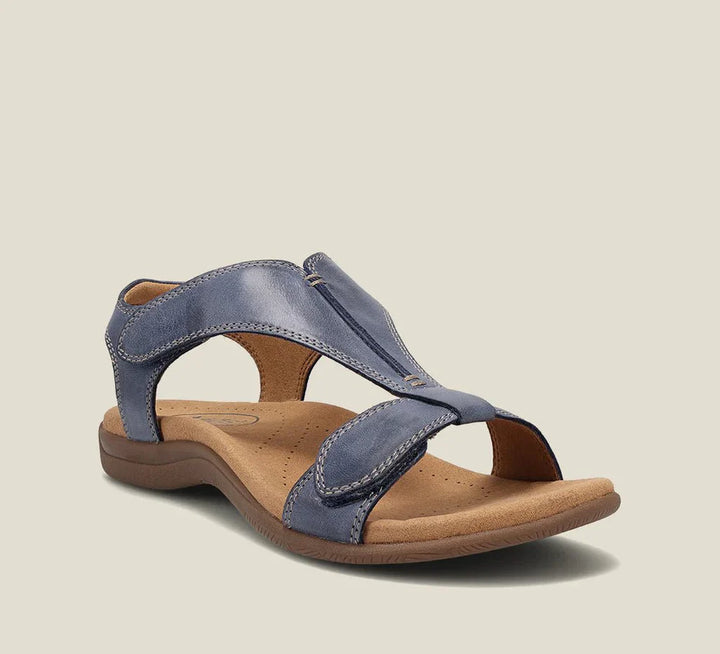 Hélène | Sandales en cuir, bride en T et semelle ergonomique