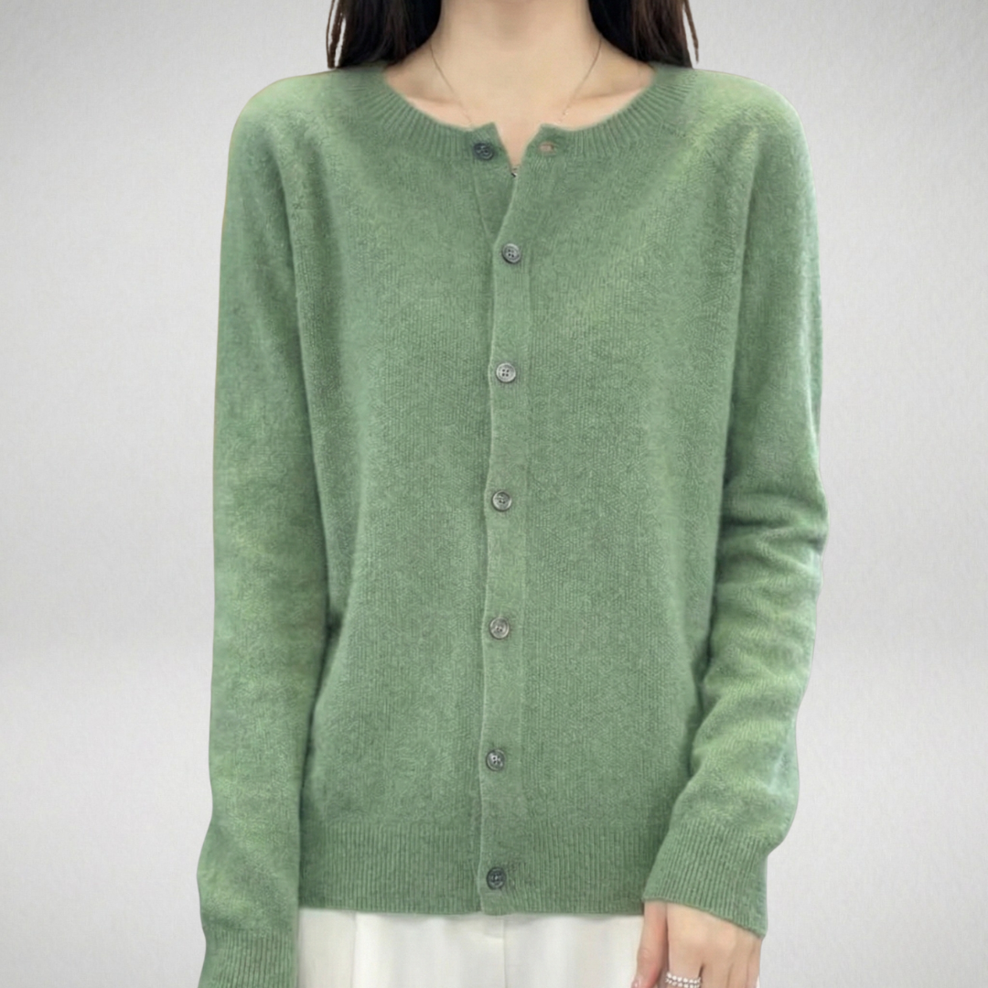 Isabelle | Cardigan cachemire col rond