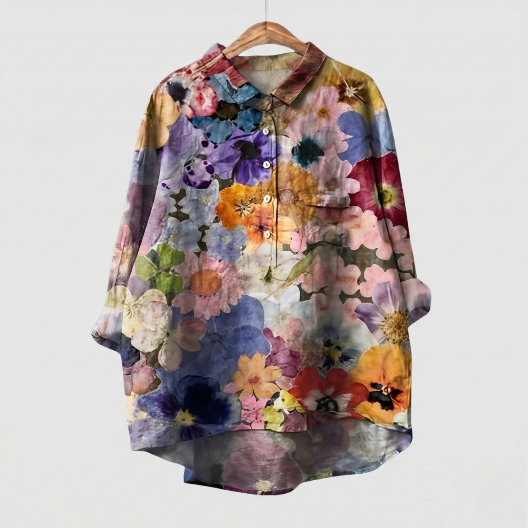 Madeleine | Chemise florale premium au tombé élégant