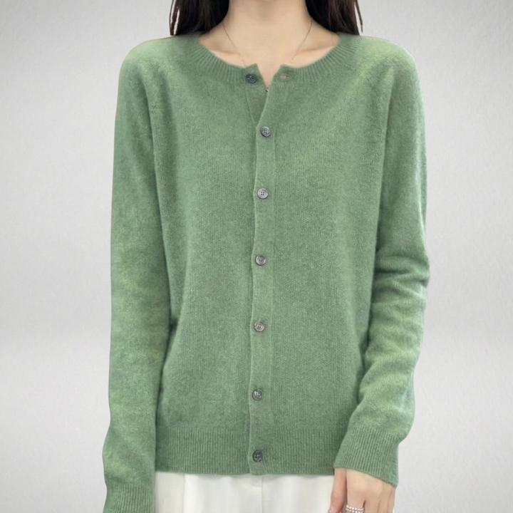 Isabelle | Cardigan cachemire col rond