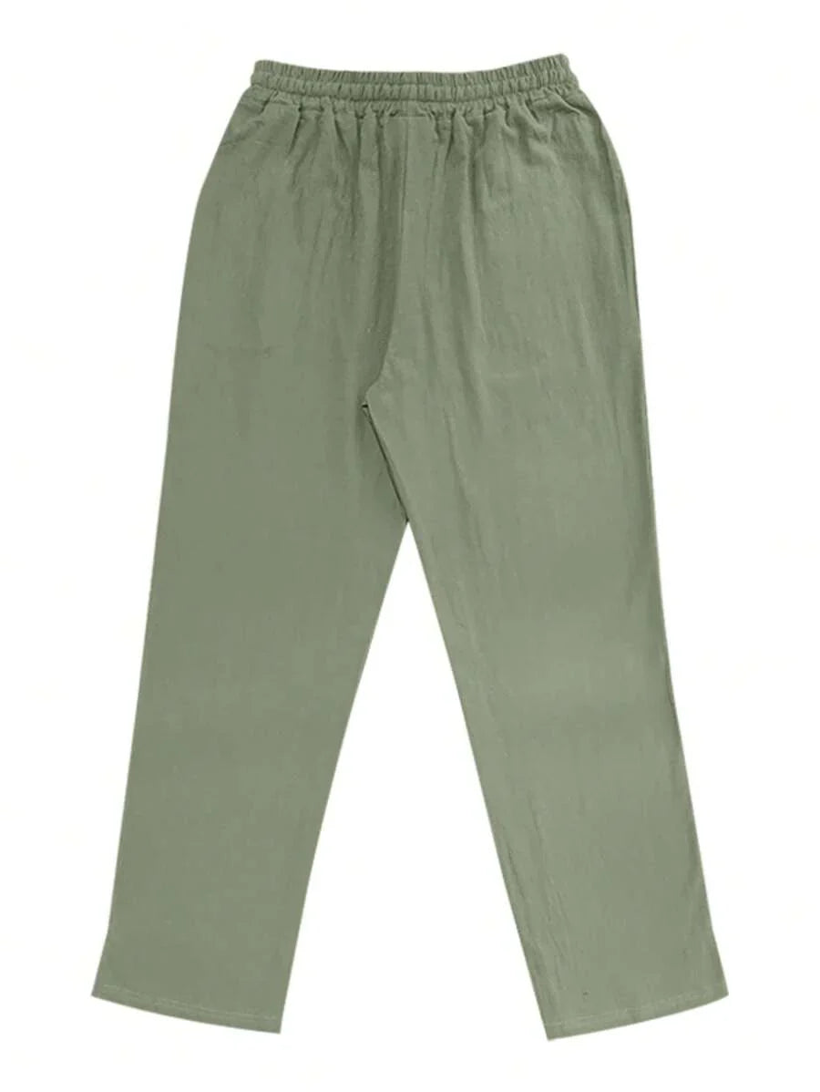 MATHIS | PANTALON LÉGER EN LIN AVEC CORDON