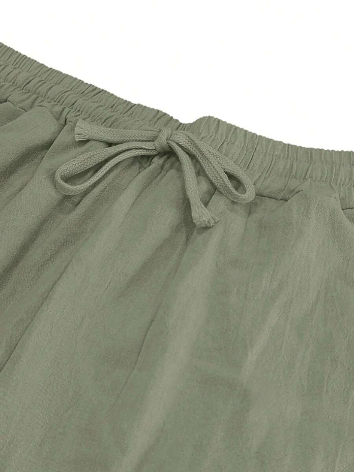 MATHIS | PANTALON LÉGER EN LIN AVEC CORDON