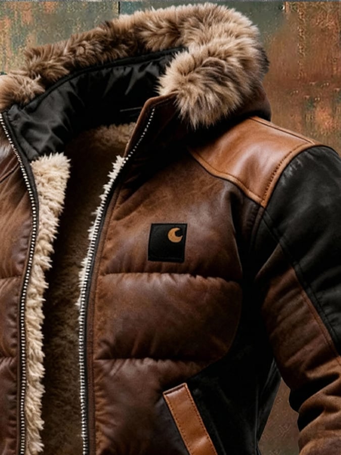 VESTE D'HIVER CHAUDE ET ÉLÉGANTE POUR HOMMES