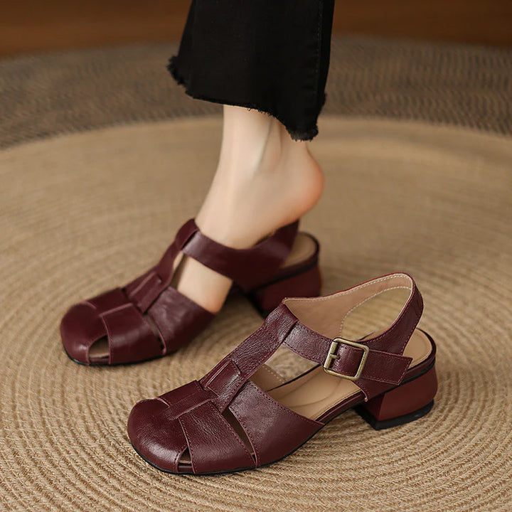 Amélie | Sandales en Cuir, Confort & Élégance Intemporelle