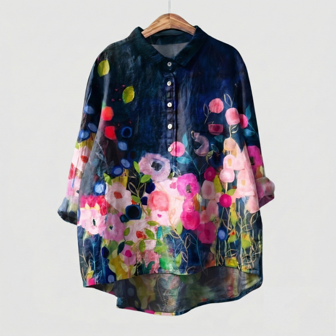 Madeleine | Chemise florale premium au tombé élégant