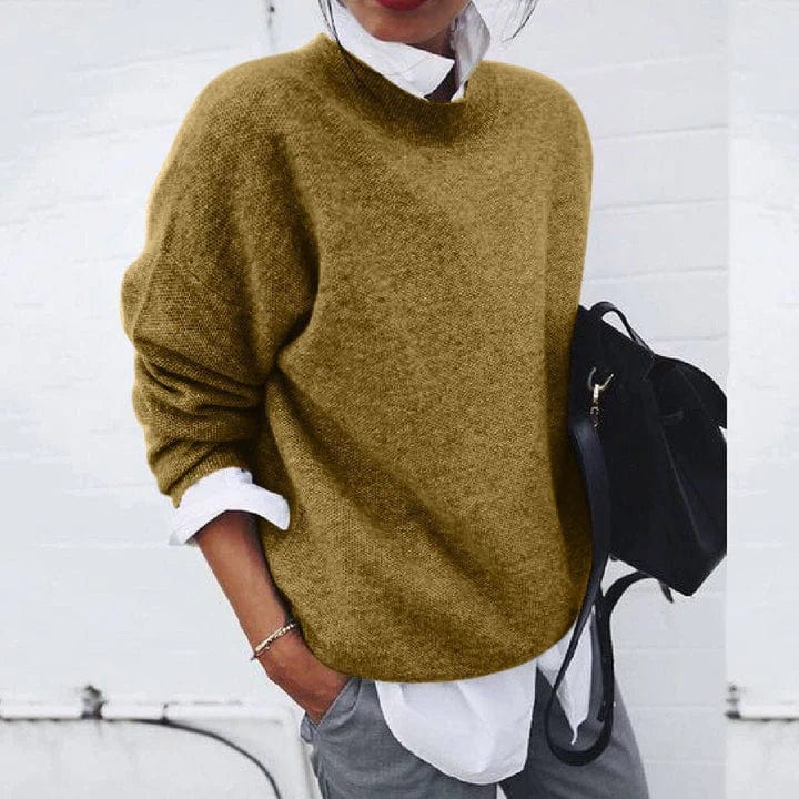 Hélène | Pull en cachemire col rond