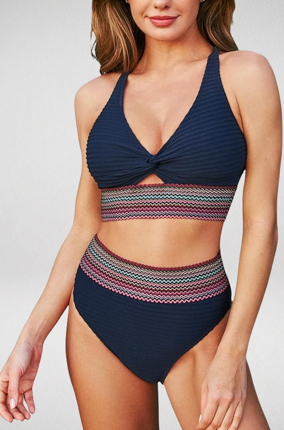 Sophie | Maillot de bain 2 pièces gainant taille haute