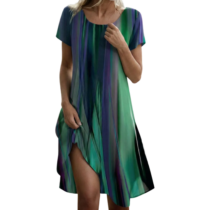Amandine | Robe fluide aux nuances profondes