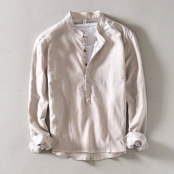 CHEMISE MINIMALISTE EN LIN POUR HOMME