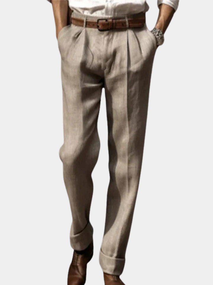 LÉONARD | PANTALON EN LIN CLASSIQUE