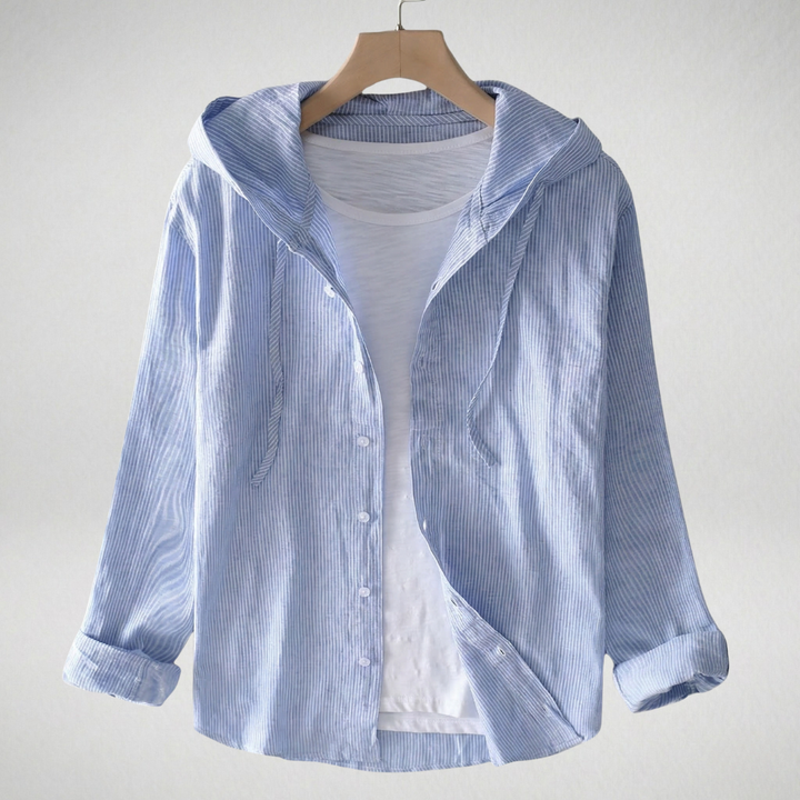 Élina | Chemise Légère Élégante à Capuche