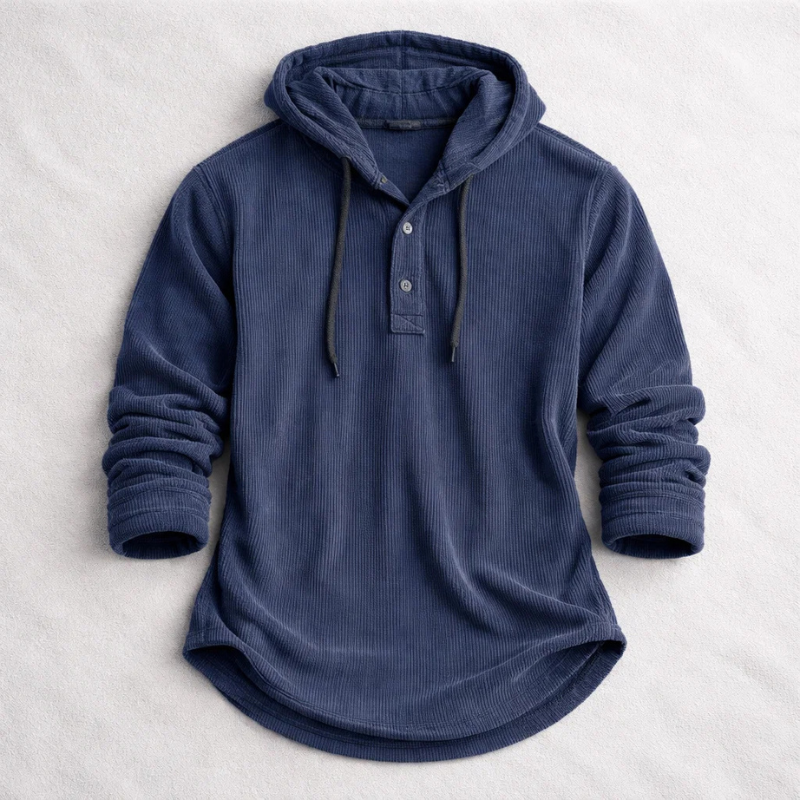 SWEAT À CAPUCHE EN VELOURS CÔTELÉ POUR HOMME