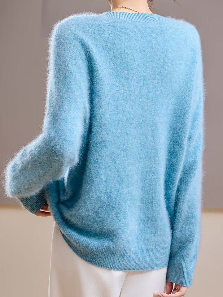Hélène | Pull cachemire col rond pastel