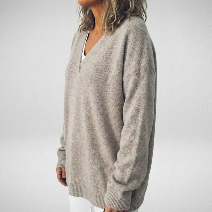 Anne | Pull en cachemire col V