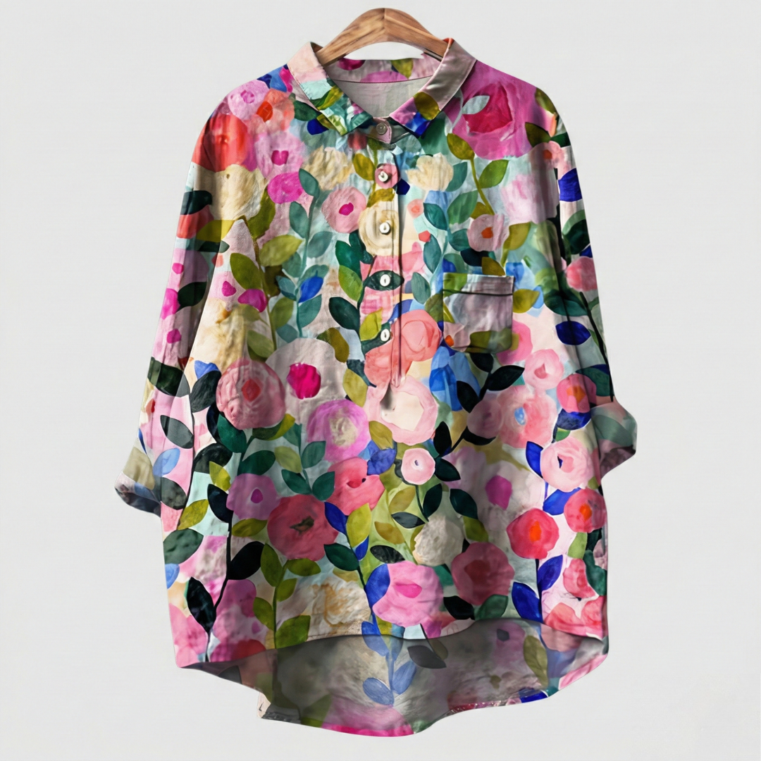 Madeleine | Chemise florale premium au tombé élégant