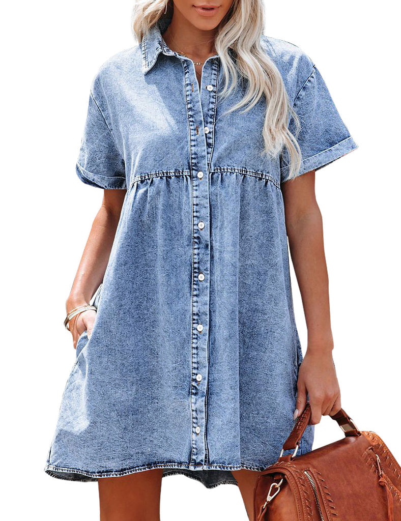 ALBANE | Robe-Chemise en Jean