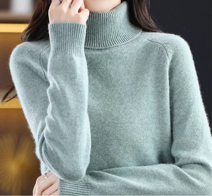 Alice | Pull en cachemire col montant