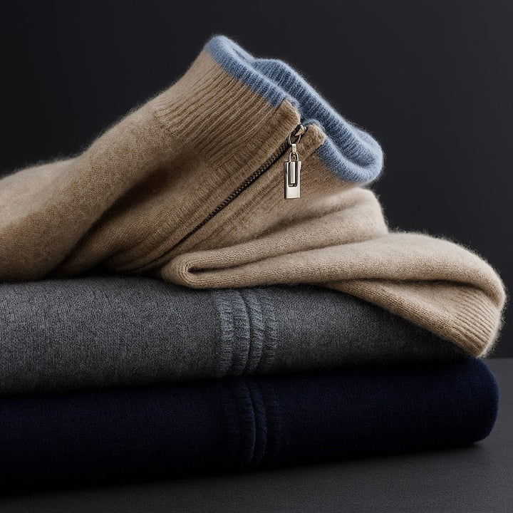 VESTE EN MAILLE AVEC ZIP