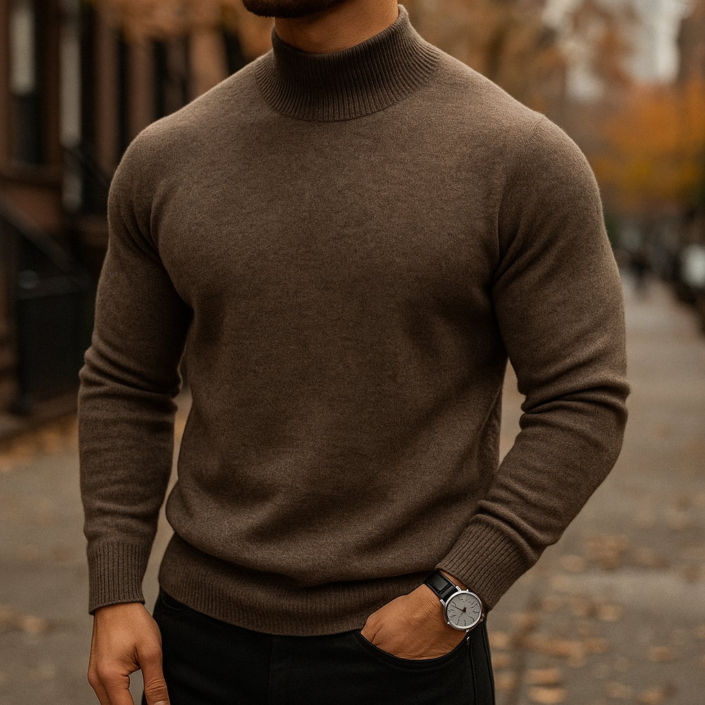 PULL À COL EN LAINE POUR HOMME